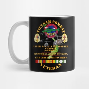 Vietnam Combat Vet - 119th AHC - 52nd CAB - 17th Combat Aviation Group - Big HELO VN  SVC X 300 Mug